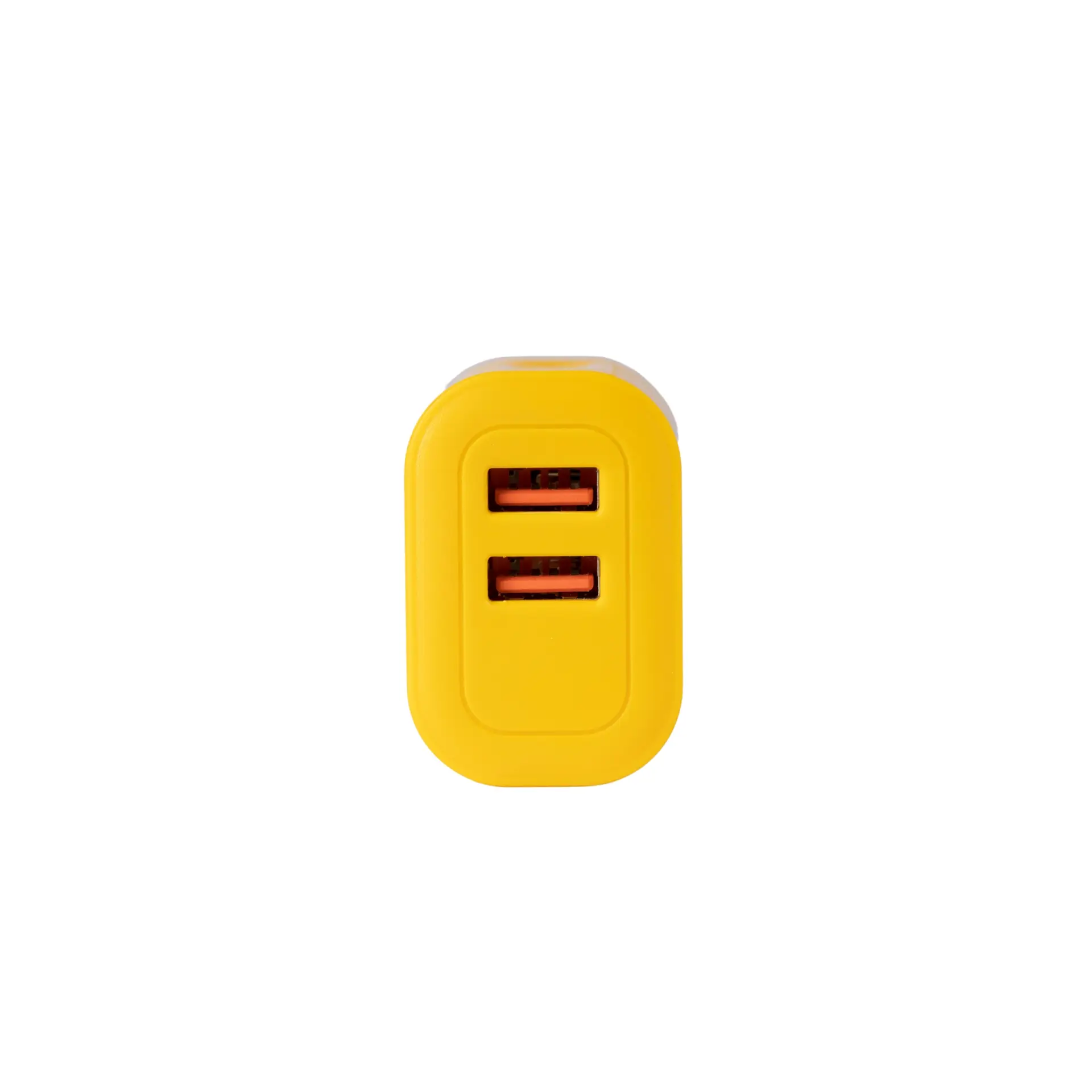 Dual USB Mobile Charger 30W (Yellow) - Image 2