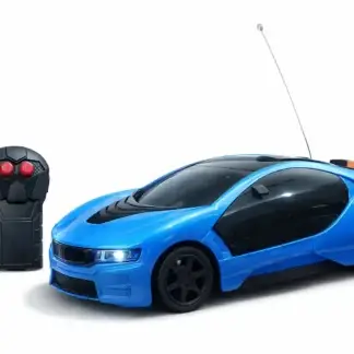 Remote Control Sports Car for Kids, High Speed RC Toy Car with Controller, Rechargeable Battery, Durable Racing Car Toy for Boys & Girls (Blue)