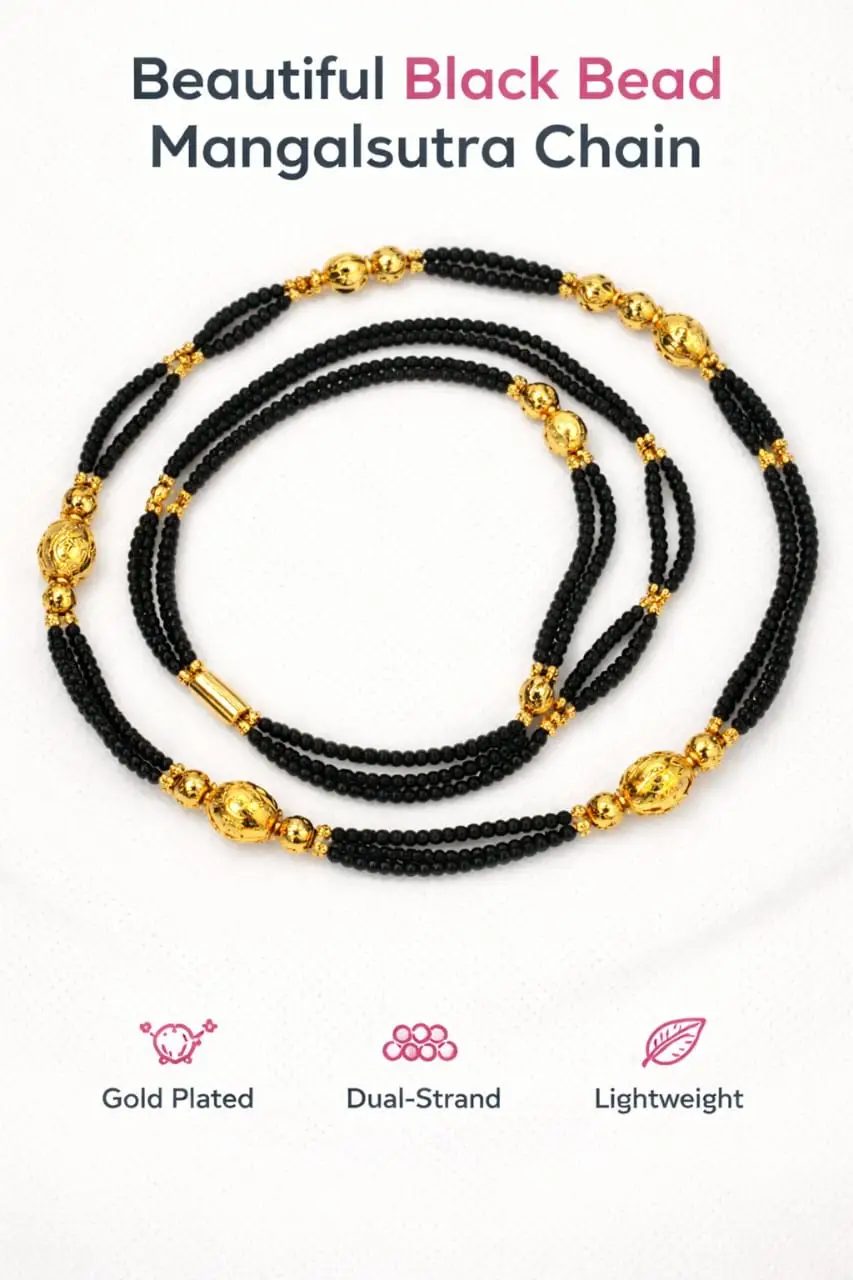 Traditional Gold Plated Designer Mangalsutra Pendant for Women | Fancy Bridal & Festive Wear Pendant - Image 5