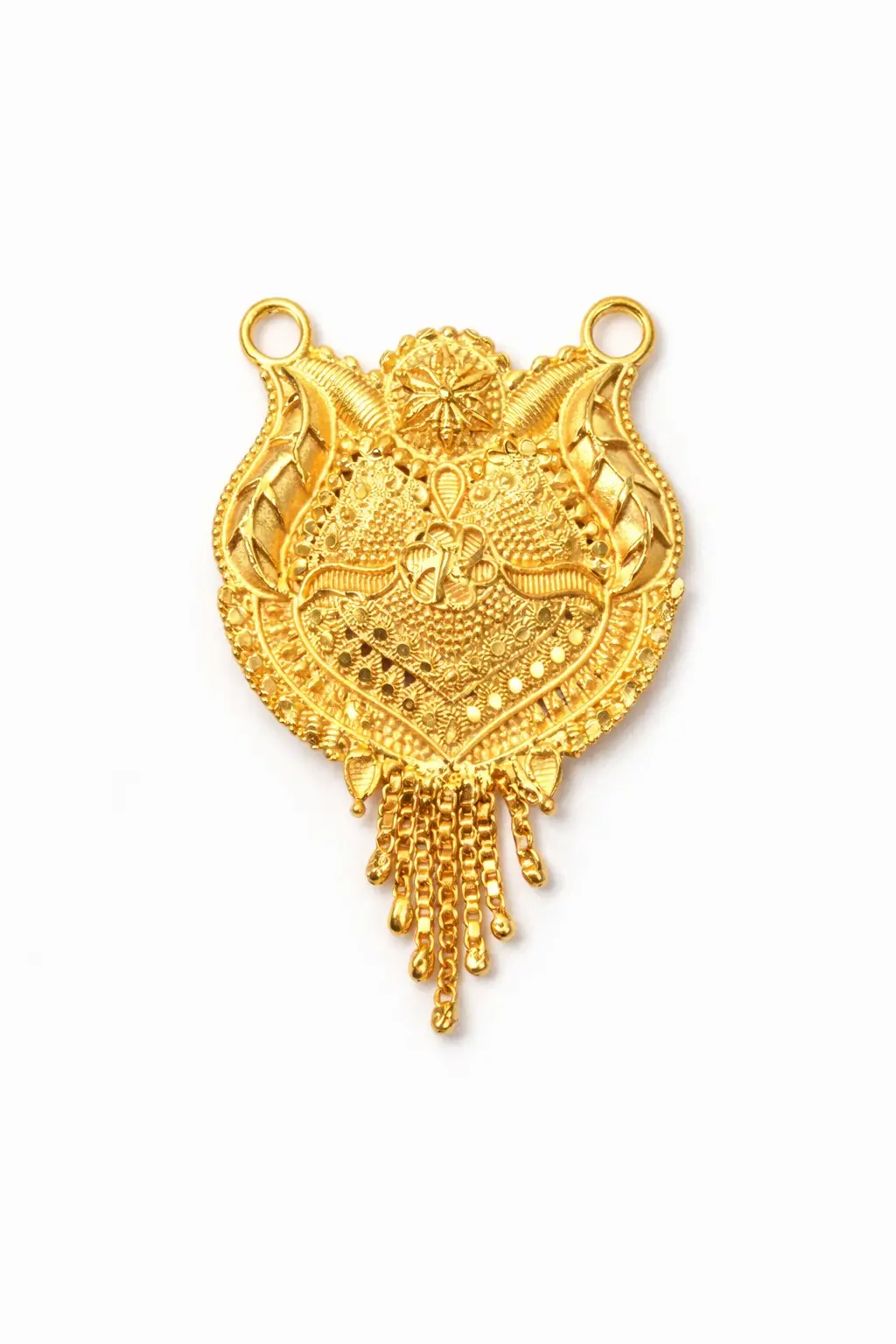 Traditional Gold Plated Designer Mangalsutra Pendant for Women | Fancy Bridal & Festive Wear Pendant - Image 3