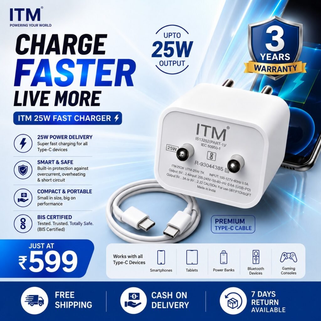 25W charger
