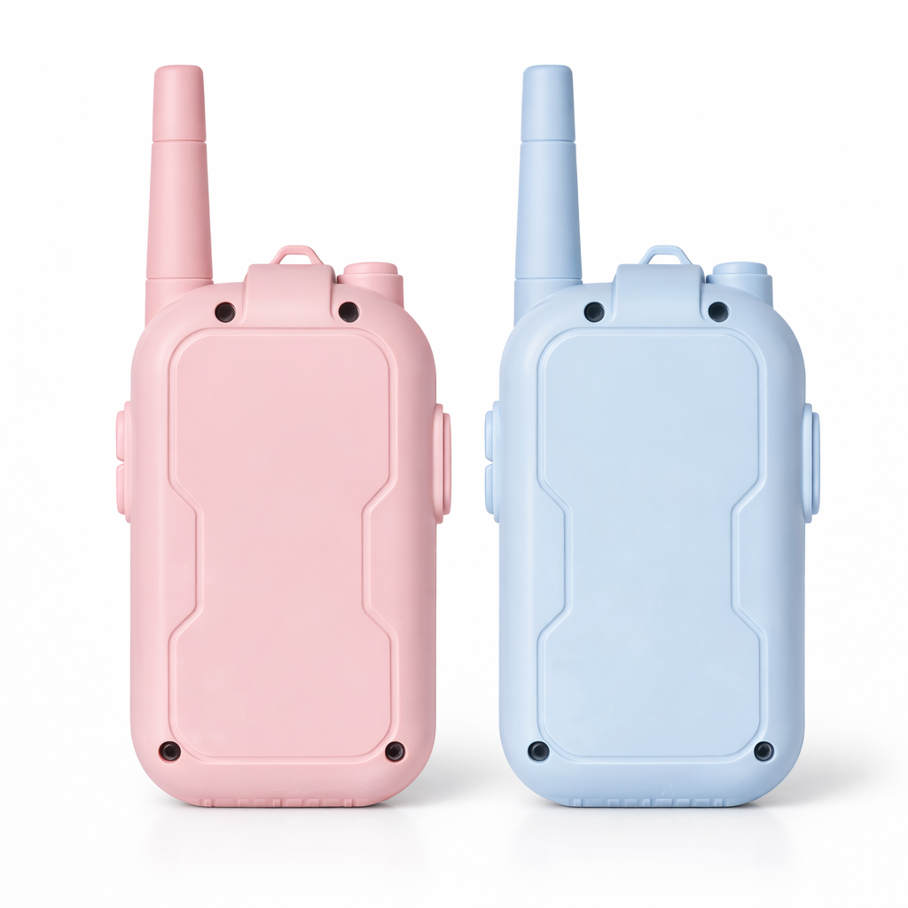 Kids Walkie Talkie Toy Set with Screen – Long Range Rechargeable Two Way Radio for Boys & Girls (Pink & Blue) - Image 4