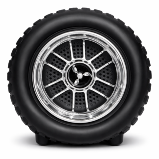 Tyre Shape Bluetooth Speaker with Heavy Bass | Portable Wireless Speaker | Stylish Car Wheel Design | Rechargeable & Compact