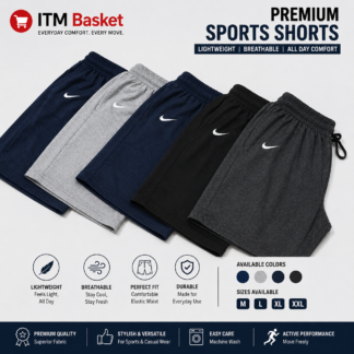 Men's Premium Casual Shorts Combo Pack of 4 | Comfortable Elastic Waist | Sizes M L XL XXL