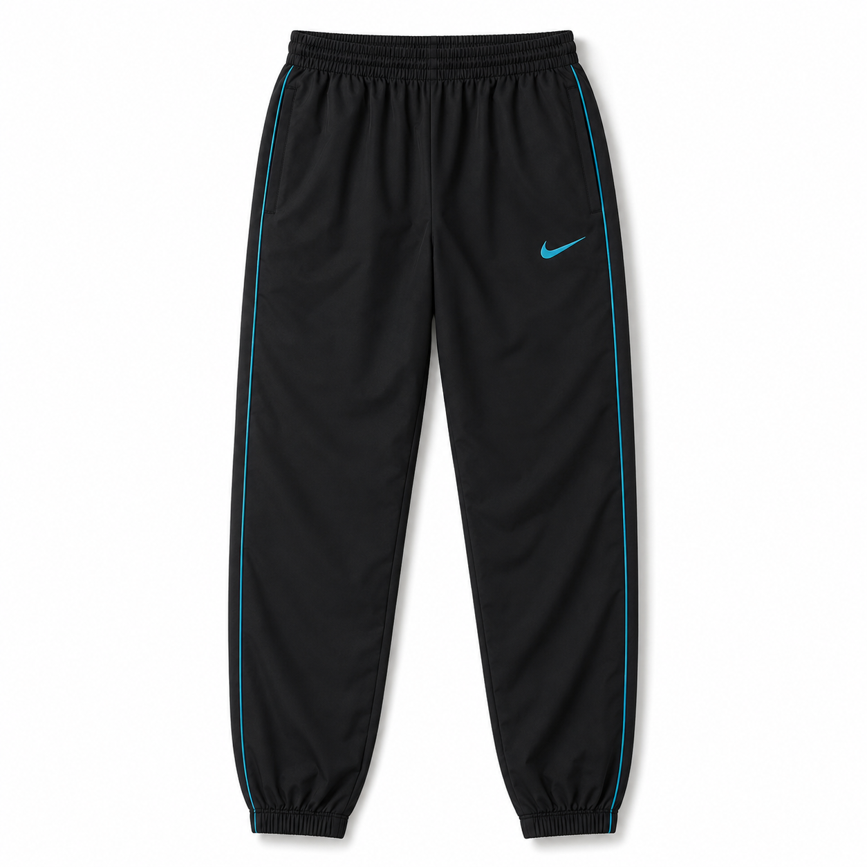Men's Premium Sports Tracksuit Set | Full Sleeve Zipper Jacket & Track Pants | Black & Blue - Image 4