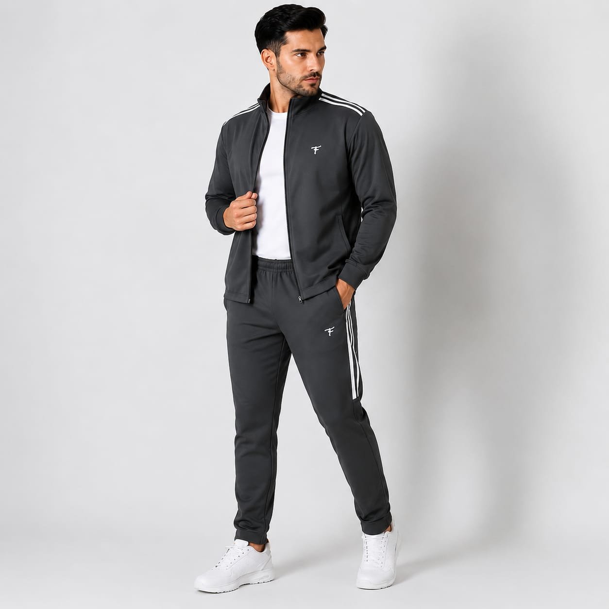 Tuchtyle Faessone Premium Men’s Tracksuit Dark Grey
