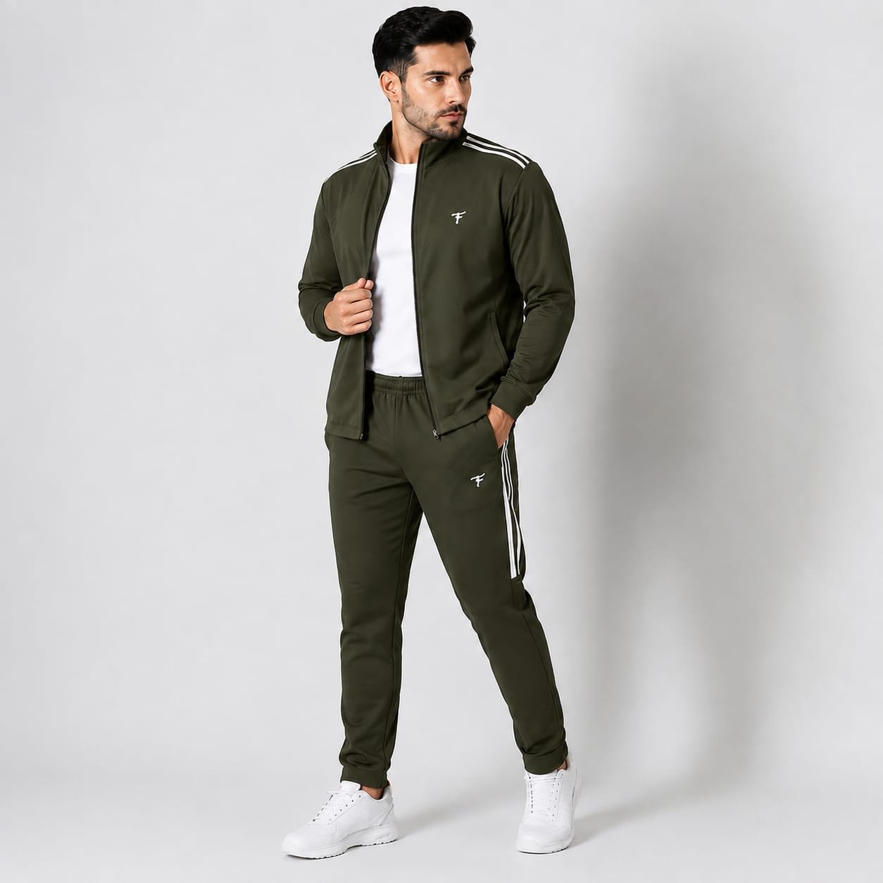 Tuchtyle Faessone Premium Men’s Tracksuit Olive Green