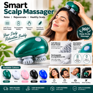 Smart Scalp Massager | Rechargeable Electric Head & Scalp Massage Brush
